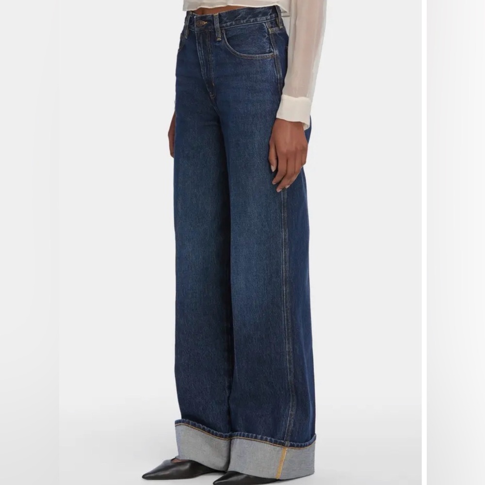 Frame Denim Dark Blue Flare Jeans - Picture 3 of 9